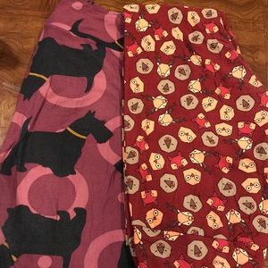 2 pair LuLaRoe Animal TC Leggings